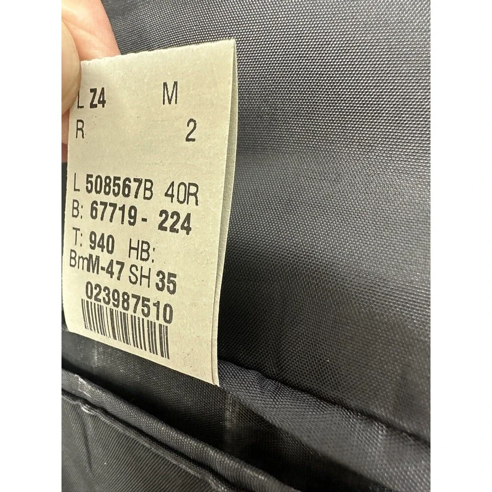 Ralph Lauren Blazer Mens Sport Coat Jacket 40R Gray Pinstripe 2 Button 100% Wool